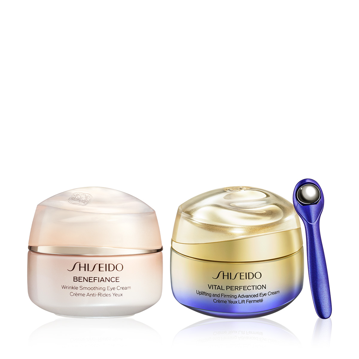 SHISEIDO - BENEFIANCE & VITAL PERFECTION DOUBLE EYE CARE SET - Retinol İçeren Sıkılaştırıcı & Kırışıklık Karşıtı Etkili İkili Göz Çevresi Bakım Kremi Seti